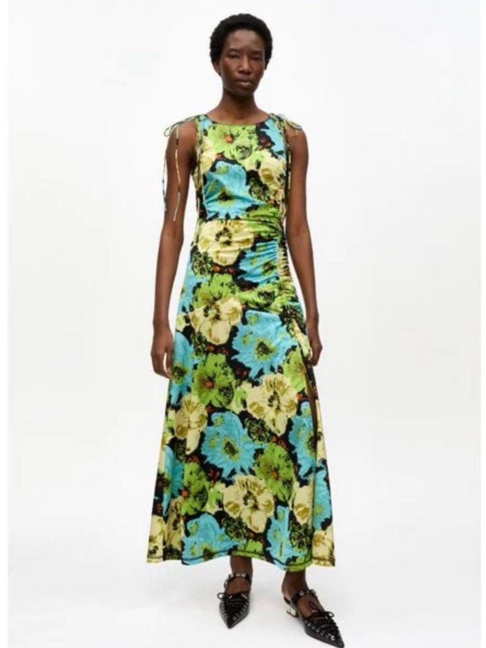 GANNI BNWT Floral Sleeveless Maxi Dress